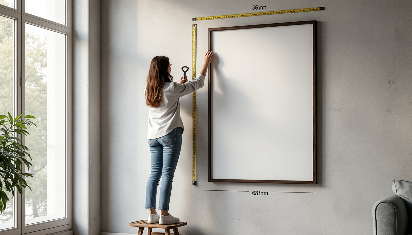 À quelle hauteur accrocher un tableau
