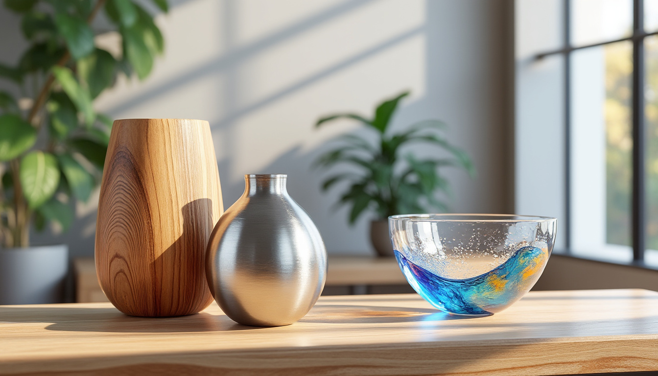 Bois, métal, verre, résine : comparatif déco