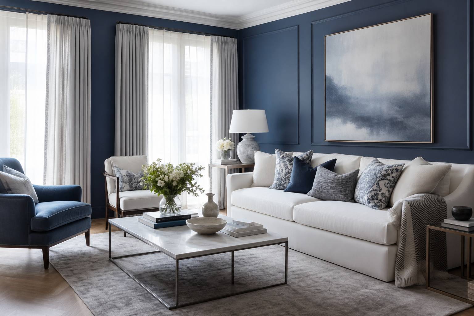 Explorez les multiples nuances de bleu et apprenez à les sublimer dans votre décoration intérieure
