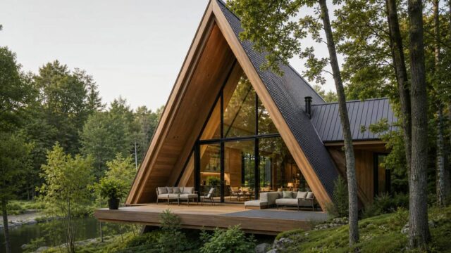 Maison « A Frame » : l’habitat tendance qui s’harmonise avec la nature