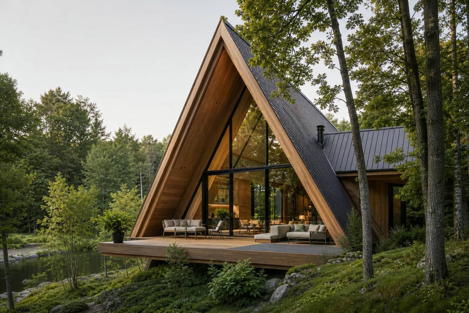Maison « A Frame » : l’habitat tendance qui s’harmonise avec la nature