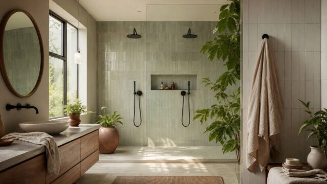 Inspirations déco pour salles de bain avec douche double : alliez style et convivialité