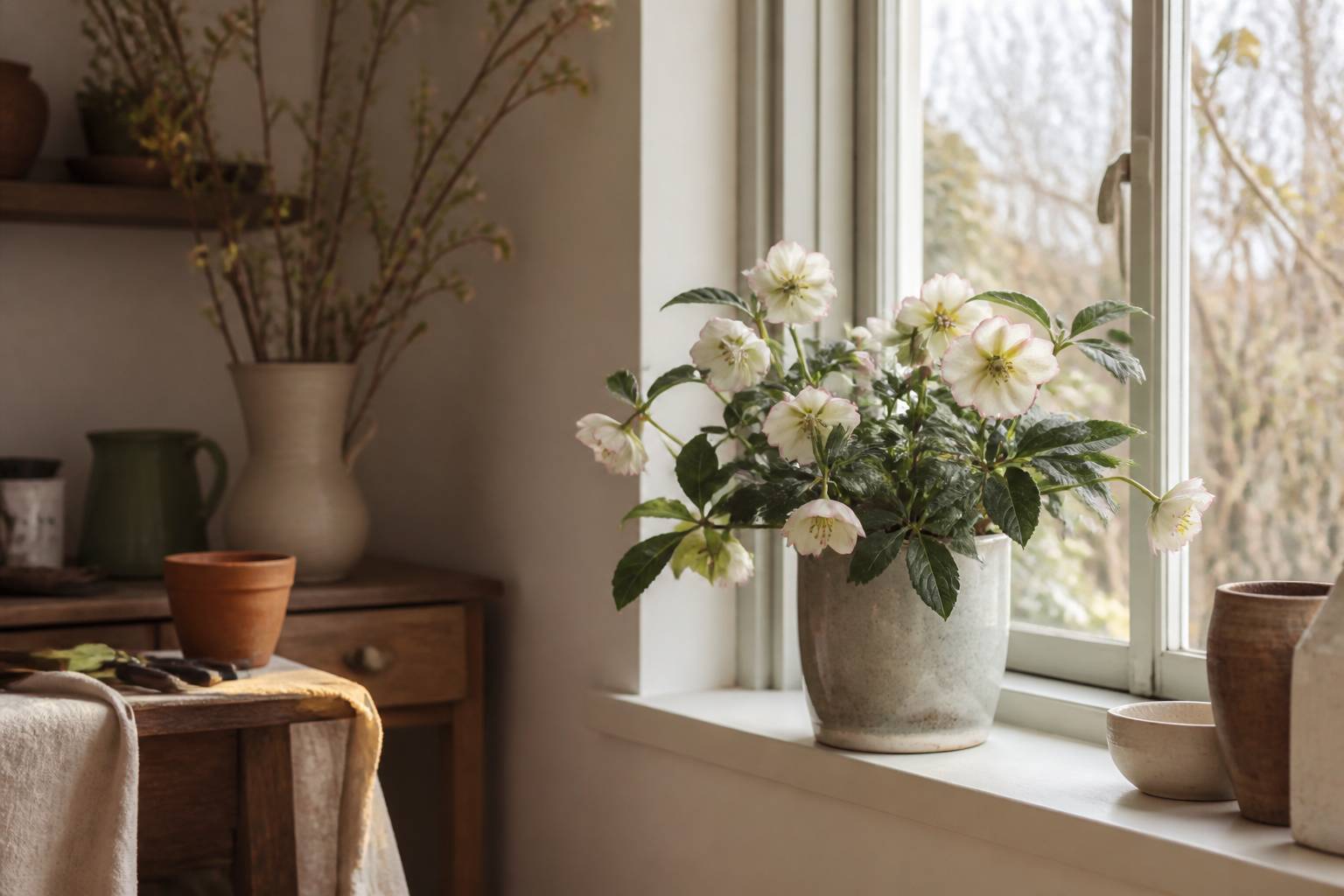 Comment chouchouter votre rose de Noël pour une floraison éclatante en intérieur