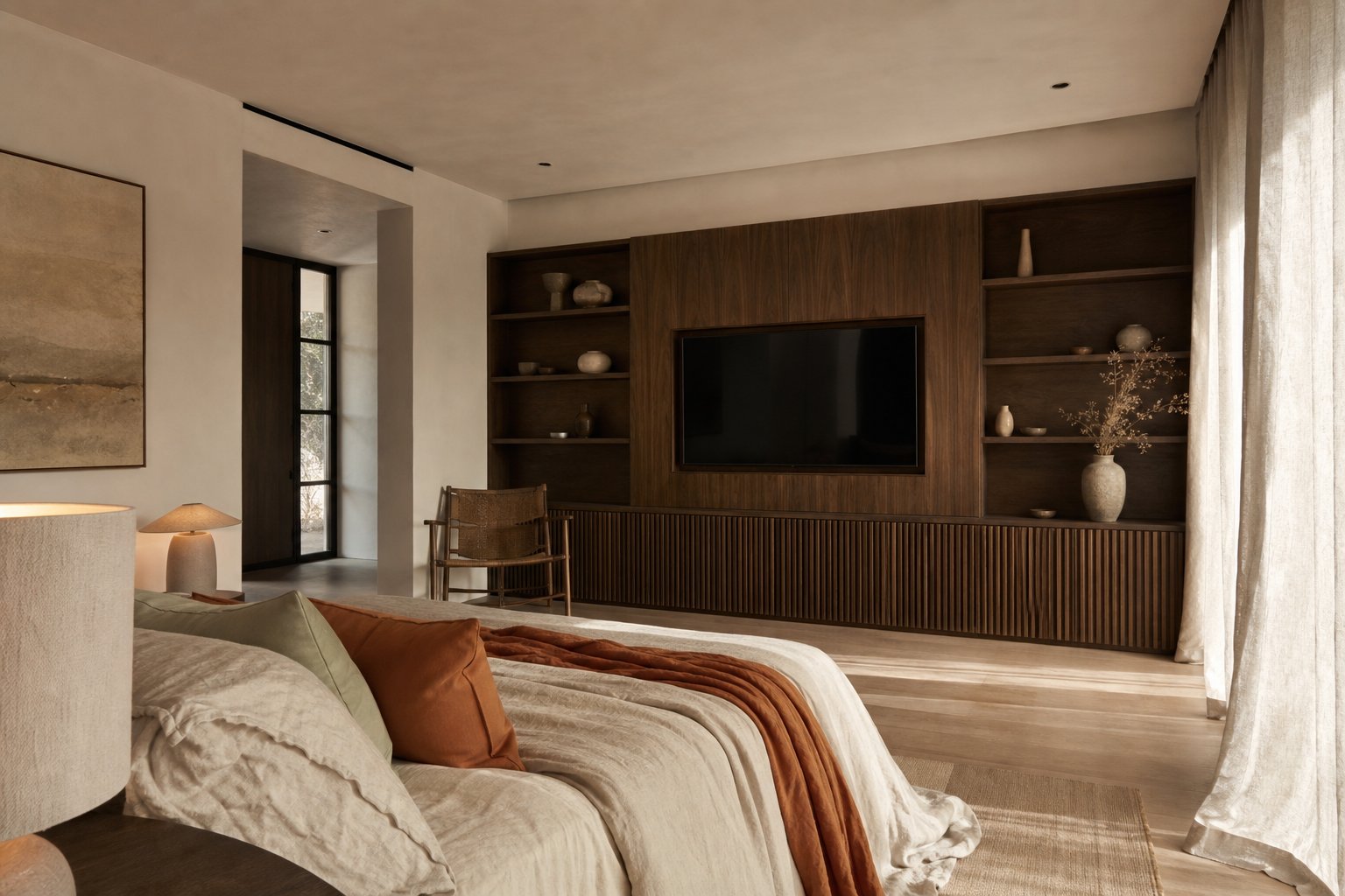 Idées ingénieuses pour intégrer une télévision dans votre chambre à coucher