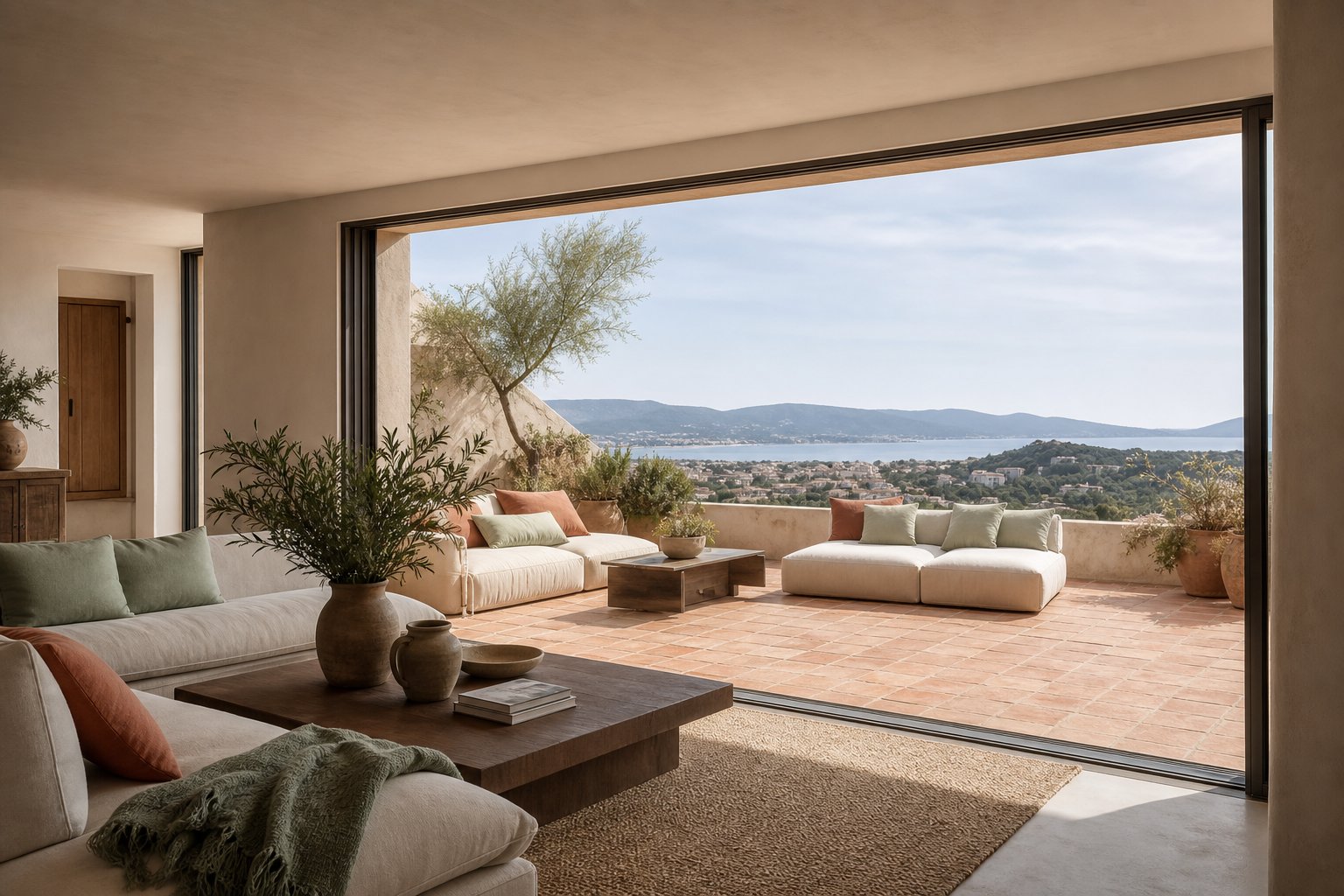 La terrasse tropézienne : un espace unique pour surplomber le paysage avec élégance